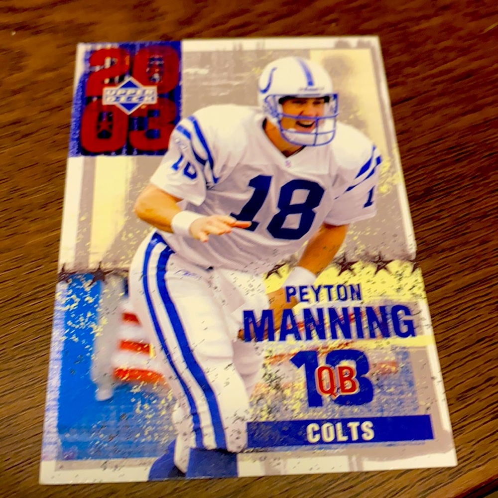 Peyton Manning upper deck 2003 card